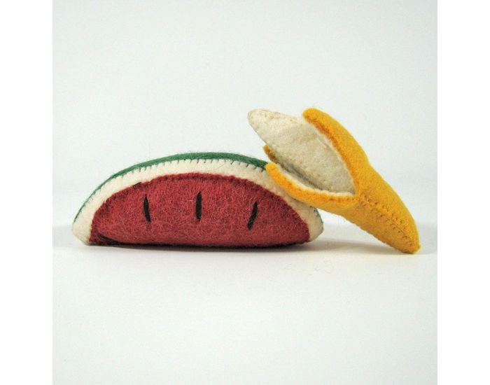 PAPOOSE TOYS Fruits en Laine Feutr�e - Banane et Past�que - D�s 3 ans (14)