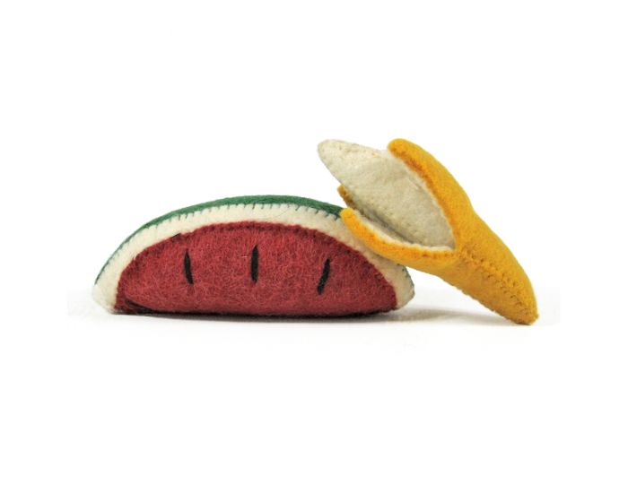 PAPOOSE TOYS Fruits en Laine Feutr�e - Banane et Past�que - D�s 3 ans (9)