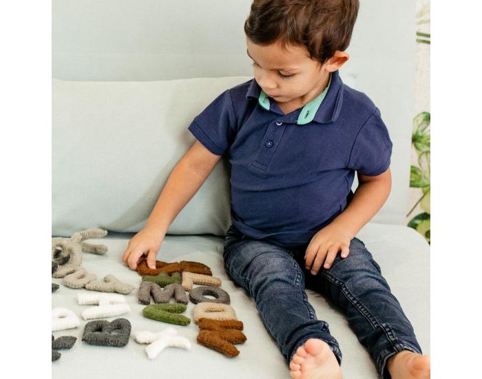 PAPOOSE TOYS Alphabet en Laine Feutr�e - Les Majuscules - D�s 3 ans (4)