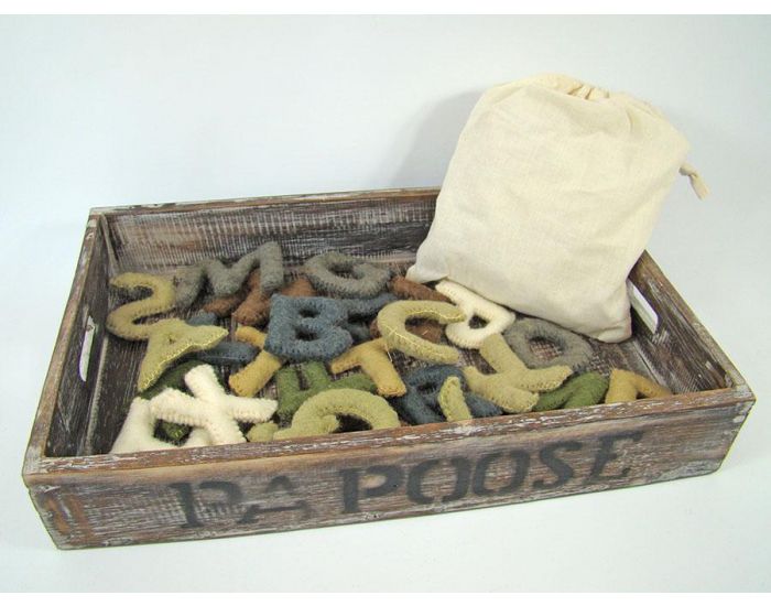 PAPOOSE TOYS Alphabet en Laine Feutr�e - Les Majuscules - D�s 3 ans (8)