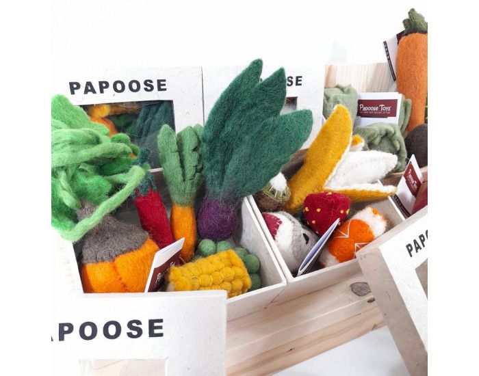 PAPOOSE TOYS Mini L�gumes en Laine Feutr�e - Set de 6 - D�s 3 ans (13)