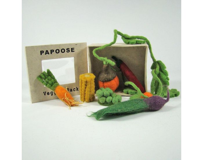 PAPOOSE TOYS Mini L�gumes en Laine Feutr�e - Set de 6 - D�s 3 ans (3)