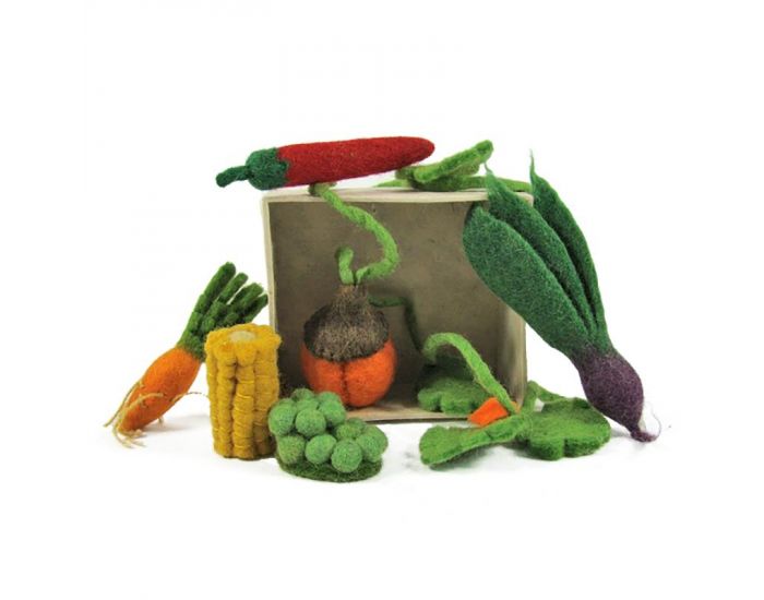 PAPOOSE TOYS Mini L�gumes en Laine Feutr�e - Set de 6 - D�s 3 ans (9)