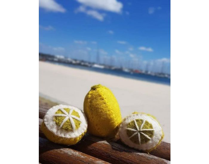 PAPOOSE TOYS Fruits en Laine Feutr�e - 3 Citrons - D�s 3 ans (6)