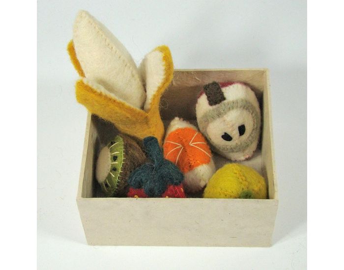 PAPOOSE TOYS Mini Fruits en Laine Feutr�e - Set De 6 - D�s 3 ans (11)