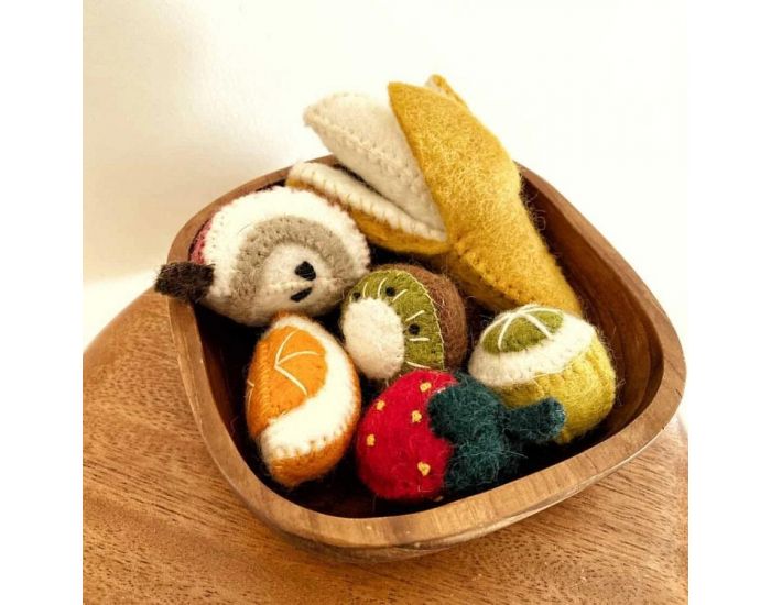 PAPOOSE TOYS Mini Fruits en Laine Feutr�e - Set De 6 - D�s 3 ans (4)