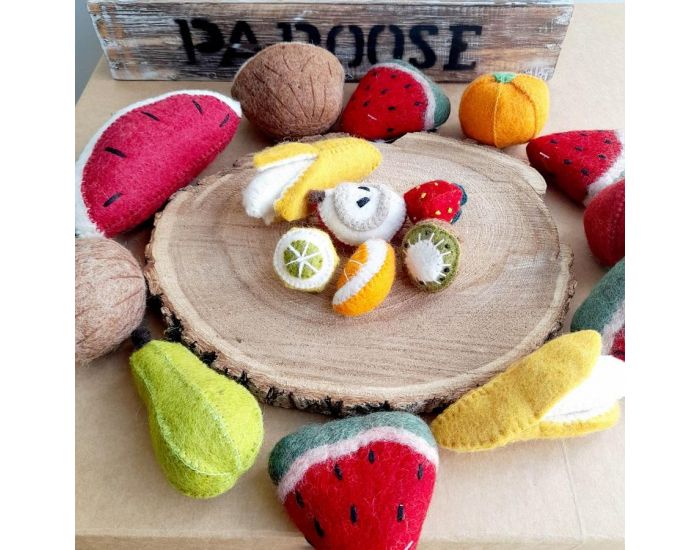 PAPOOSE TOYS Mini Fruits en Laine Feutr�e - Set De 6 - D�s 3 ans (6)