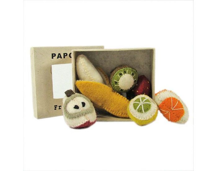 PAPOOSE TOYS Mini Fruits en Laine Feutr�e - Set De 6 - D�s 3 ans (9)