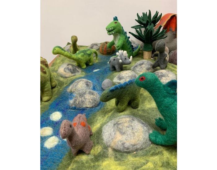 PAPOOSE TOYS Monde des Dinosaures en Laine Feutre - Tapis Paysage - Ds 3 ans (7)