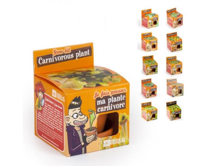 RADIS ET CAPUCINE Graines de Plantes Carnivores � Faire Pousser - Pot 8 cm (1)