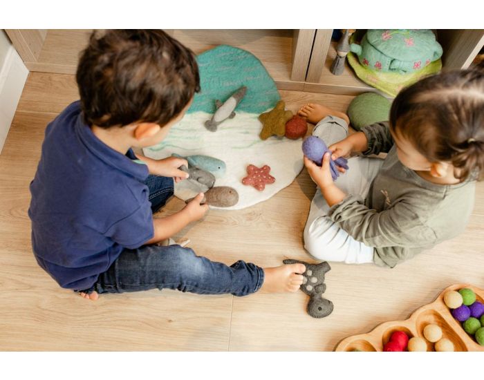 PAPOOSE TOYS Tapis de Jeu Laine Feutr�e - Oc�an - D�s 3 ans (4)