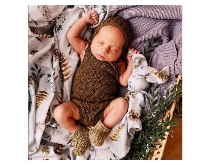 SEVIRA KIDS Maxi Lange Couverture � Pompons en Bambou - Natura (2)