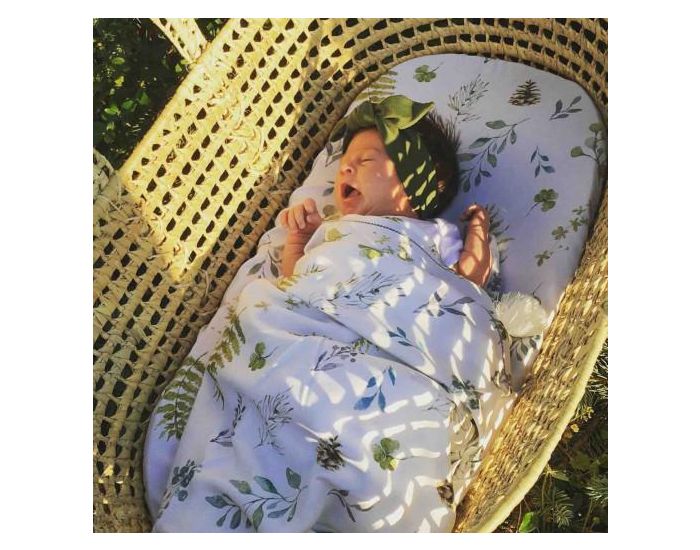 SEVIRA KIDS Maxi Lange Couverture � Pompons en Bambou - Natura (1)