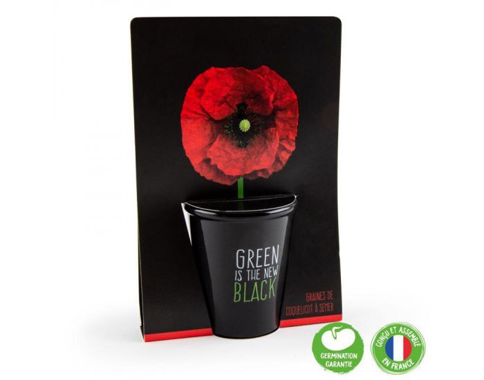 RADIS ET CAPUCINE Pot black Graines de Coquelicot � Semer (1)