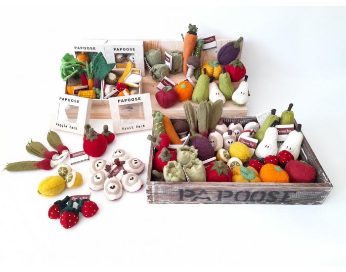 PAPOOSE TOYS Mini L�gumes en Laine Feutr�e - 3 Radis - D�s 3 Ans (8)
