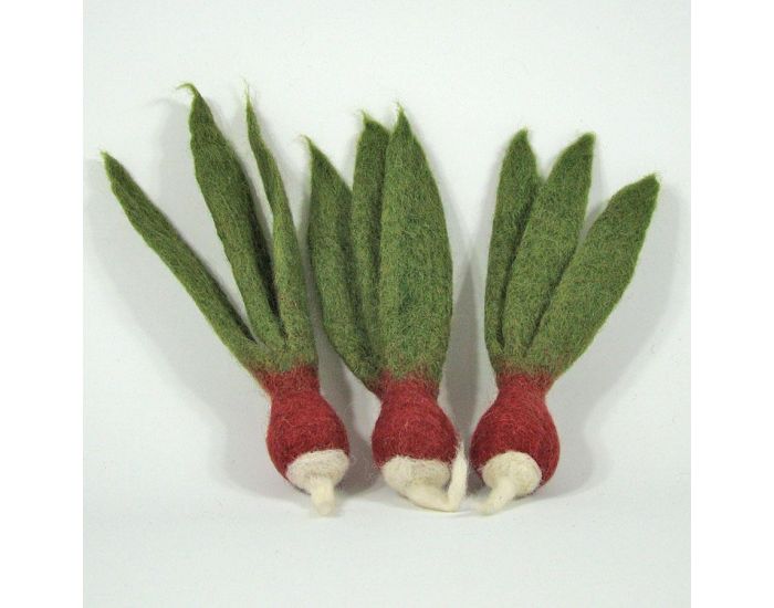 PAPOOSE TOYS Mini L�gumes en Laine Feutr�e - 3 Radis - D�s 3 Ans (9)