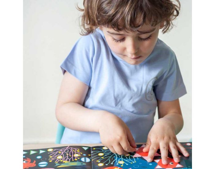 POPPIK Poster Panoramique 750 Stickers - L'Aquarium - D�s 3 Ans (3)