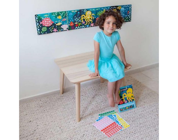 POPPIK Poster Panoramique 750 Stickers - L'Aquarium - D�s 3 Ans (4)