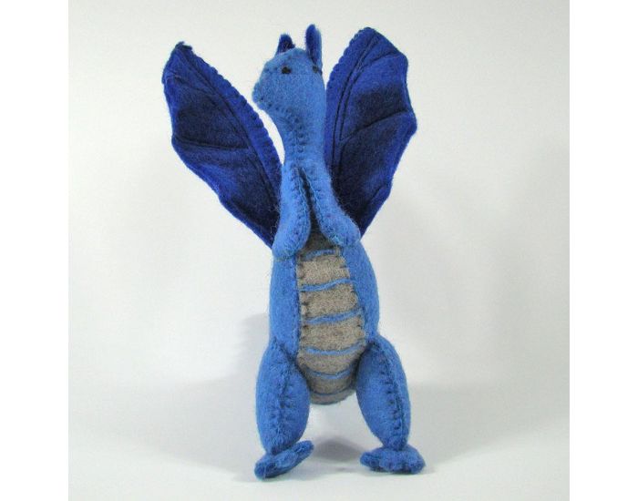 PAPOOSE TOYS Grand Dragon en Laine Feutr�e - Bleu - D�s 3 Ans (1)