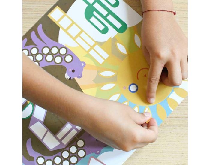 POPPIK Poster Panoramique 520 Stickers - Les chiffres de 1 � 10 - D�s 3 Ans (4)