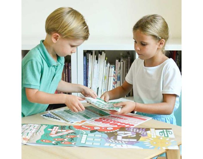 POPPIK Poster Panoramique 520 Stickers - Les chiffres de 1 � 10 - D�s 3 Ans (6)