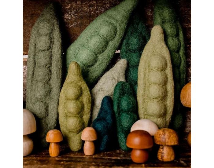 PAPOOSE TOYS L�gume en Laine Feutr�e - Compter Les Haricots - D�s 3 Ans (3)