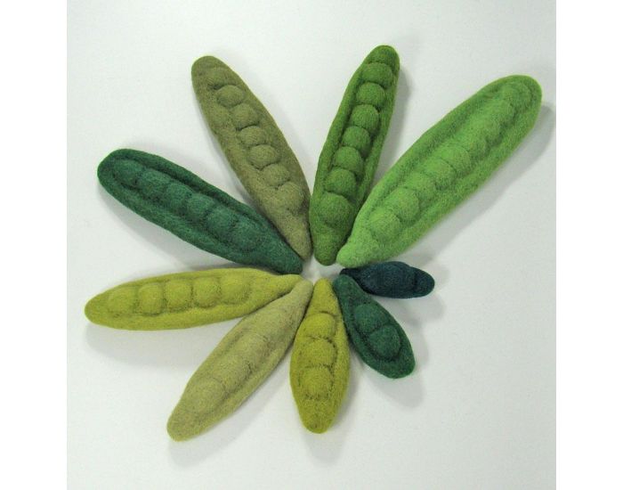 PAPOOSE TOYS L�gume en Laine Feutr�e - Compter Les Haricots - D�s 3 Ans (5)