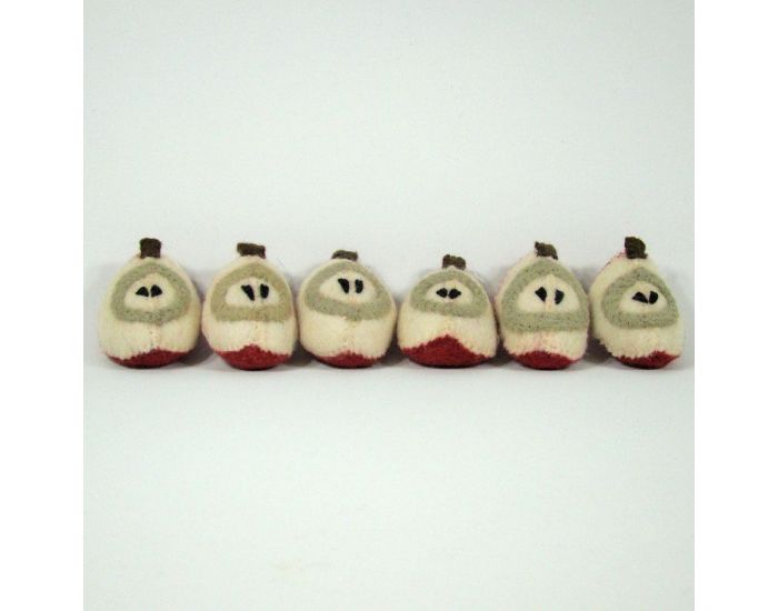 PAPOOSE TOYS Fruit en laine feutr�e - 6 quartiers de pomme - D�s 3 Ans (10)