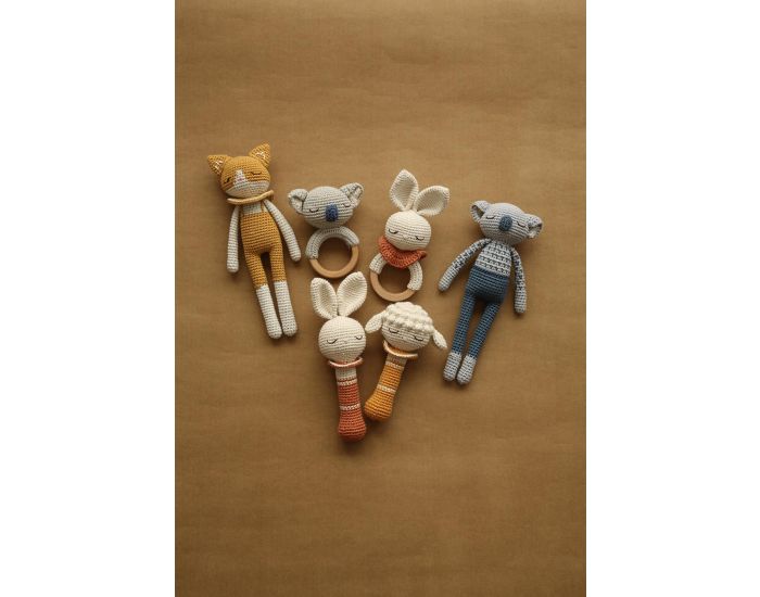 PATTI OSLO Hochet En Crochet Lapin - 21 cm - D�s La Naissance  (4)