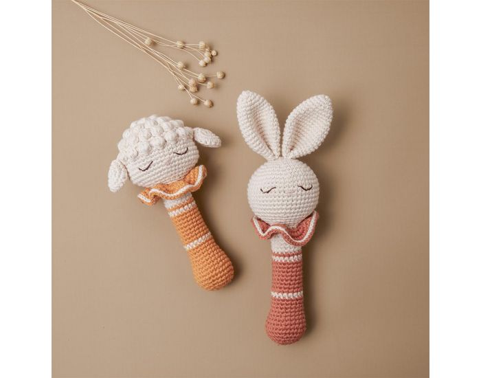 PATTI OSLO Hochet En Crochet Lapin - 21 cm - D�s La Naissance  (5)