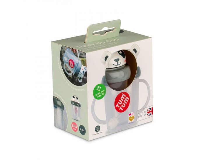 TUM TUM Tasse Anti Fuite + Paille Lest�e - Panda (9)