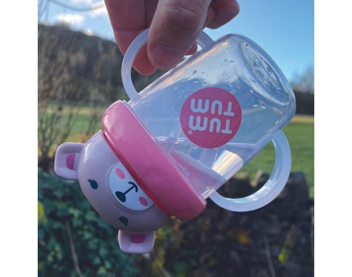 TUM TUM Tasse Anti Fuite + Paille Lest�e - Ourson Rose (4)