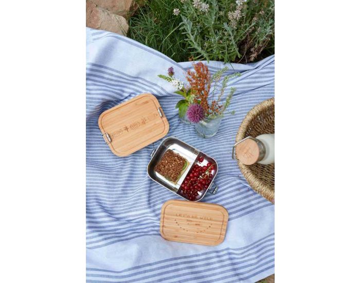 LASSIG Bo�te � Go�ter en Inox et Bambou Adventure (3)