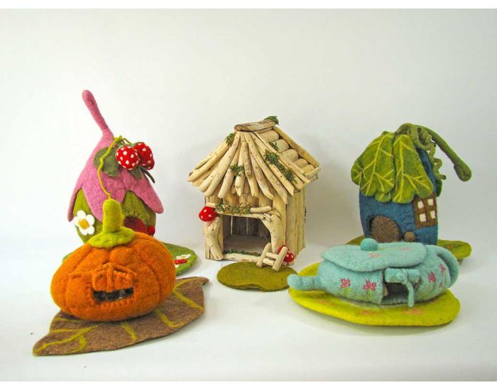 PAPOOSE TOYS Maison et Tapis en Laine Feutr�e Citrouille Enchant�e - D�s 3 ans (1)