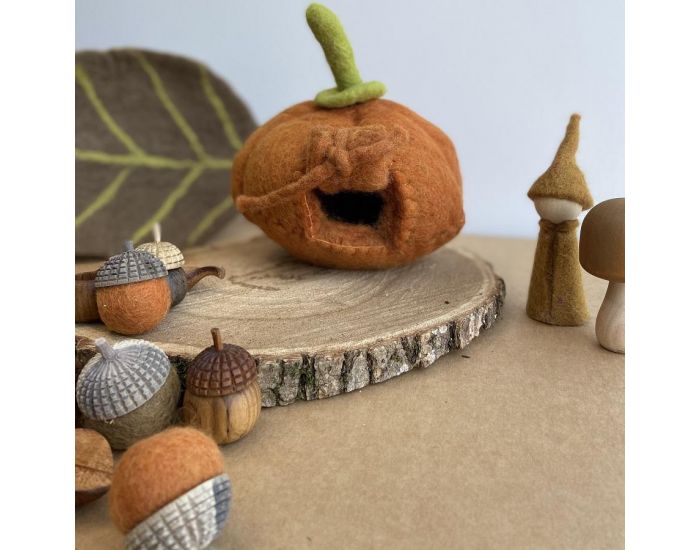 PAPOOSE TOYS Maison et Tapis en Laine Feutr�e Citrouille Enchant�e - D�s 3 ans (5)