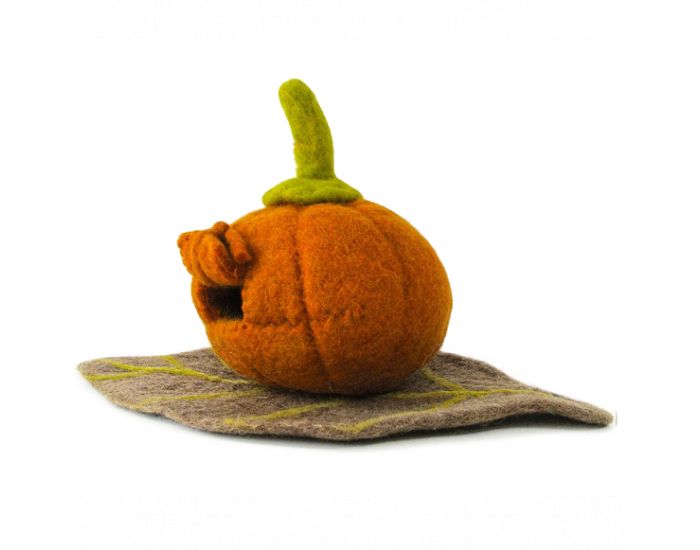 PAPOOSE TOYS Maison et Tapis en Laine Feutr�e Citrouille Enchant�e - D�s 3 ans (7)