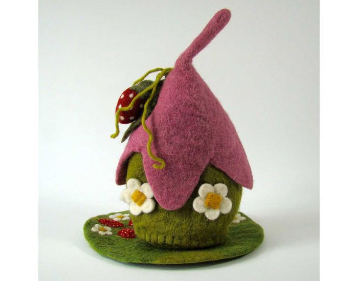 PAPOOSE TOYS Maison et Tapis en Laine Feutr�e - Fraise - D�s 3 ans (7)