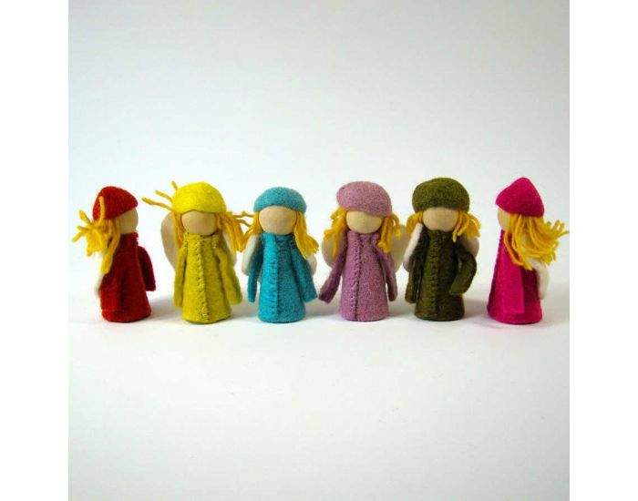PAPOOSE TOYS Petits Elfes en Laine Feutr�e - Set de 6 - D�s 3 ans (12)