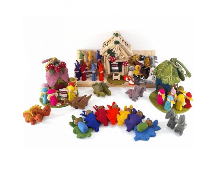 PAPOOSE TOYS Petits Elfes en Laine Feutr�e - Set de 6 - D�s 3 ans (10)