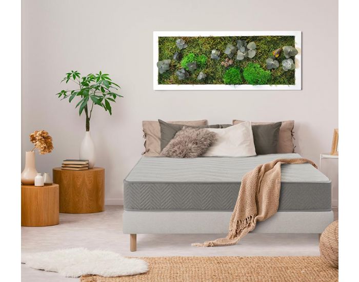 NUIT DE COTON Ensemble Pr�lude 2 Personnes - Matelas Latex naturel - Sommier Bois (13)