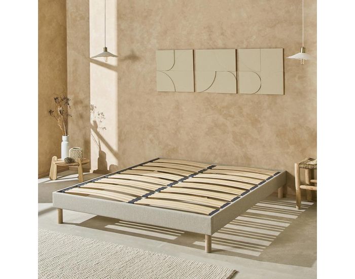 NUIT DE COTON Sommier en Kit - beige - 1 Place (2)