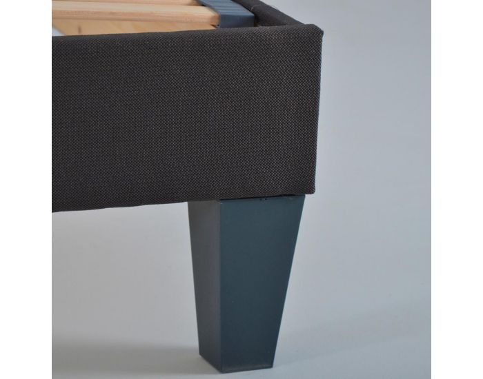 OLYMPE LITERIE Sommier Kit15 - Gris Fonc� - 1 Place (12)