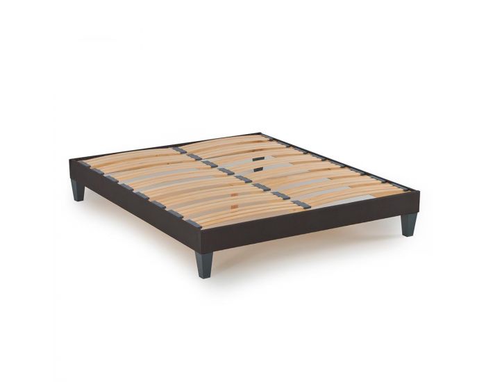 OLYMPE LITERIE Sommier Kit15 - Gris Fonc� - 1 Place (13)