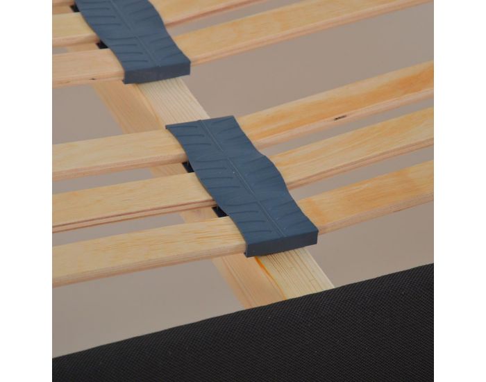 OLYMPE LITERIE Sommier Kit15 - Gris Fonc� - 1 Place (16)