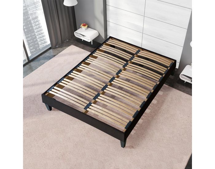 OLYMPE LITERIE Sommier Kit15 - Gris Fonc� - 1 Place (8)