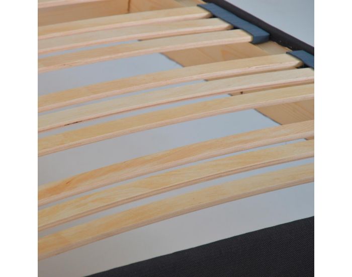 OLYMPE LITERIE Sommier Kit15 - Gris Fonc� - 1 Place (10)