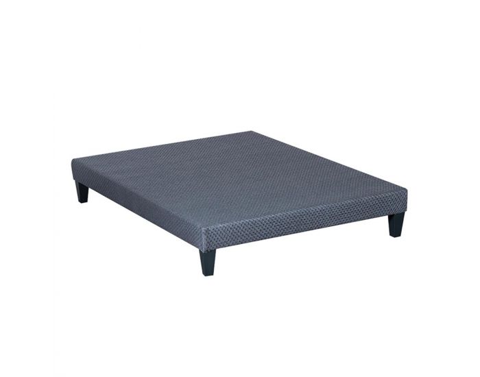 OLYMPE LITERIE Sommier Tapissier en kit - Gris Ciment - 2 Places (11)