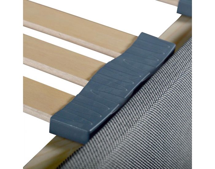 OLYMPE LITERIE Sommier en Kit ErgoStar - Gris Clair - 2 Places (2)