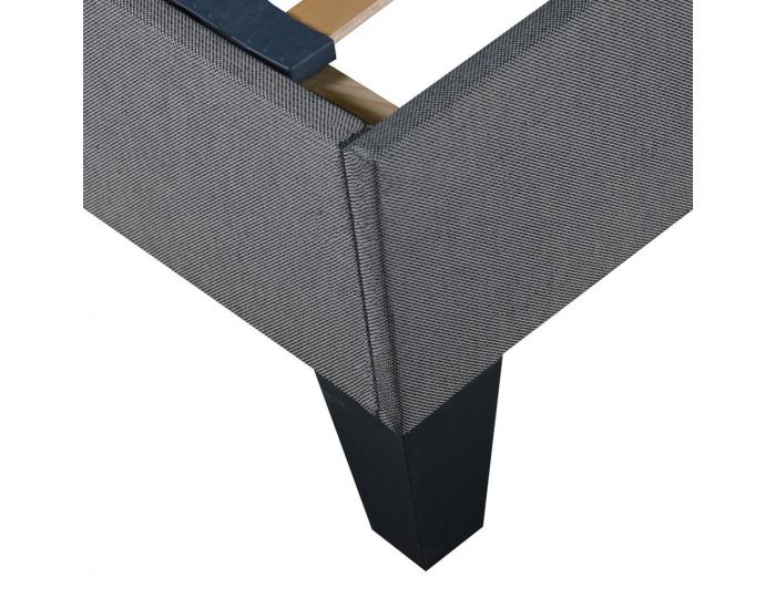 OLYMPE LITERIE Sommier en Kit ErgoStar - Gris Clair - 2 Places (8)