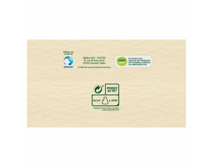 BLEDINA Les R�coltes Bio - Lot de 5 Sachets Muesli Vanille 200g - D�s 6 Mois (2)